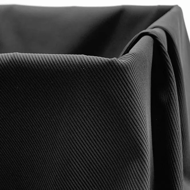 Ammonia ice silk rib fabric quick drying sports T-shirt fabric knitted nylon high elastic double sided jacquard thread fabric (4)