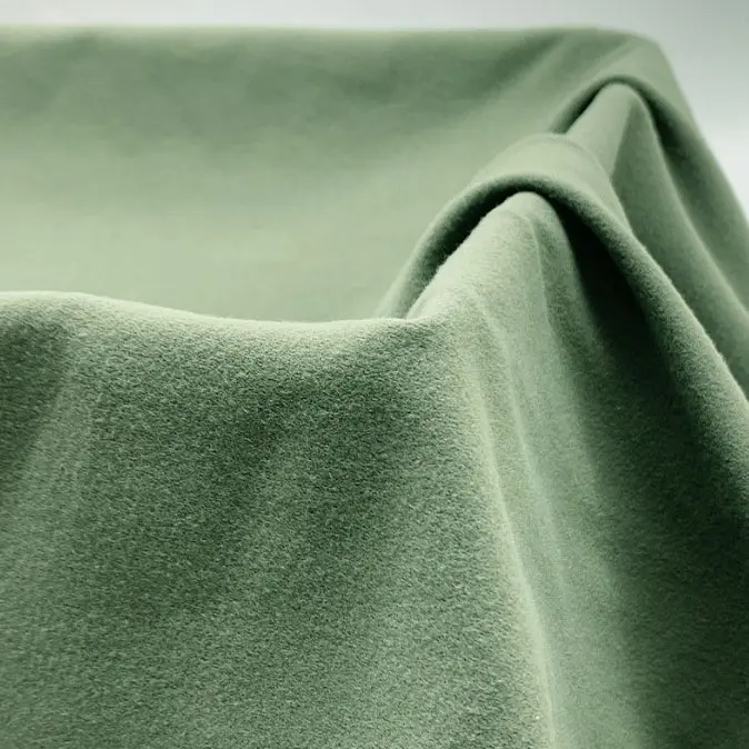 Polyester imitation cotton warp knitted single side woolen cloth yoga fabric high stretch knitted polyester ammonia sports leggings fabric (5)