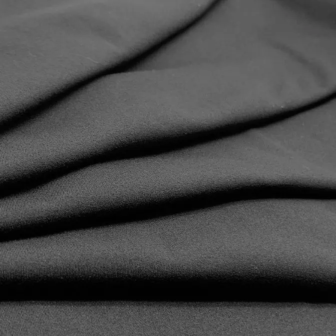 Polyester double-brushed bare high elastic polyester ammonia semi-dull knitted elastic fabric sports fitness yoga fabric (5)