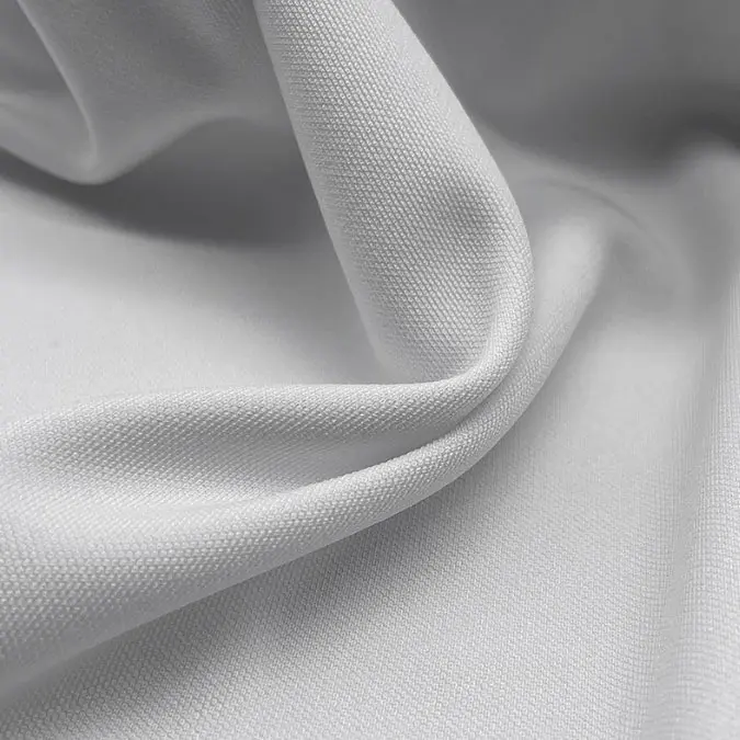 Polyester pique fabric breathable sweat sports T-shirt POLO shirt fabric quick drying polyester double-sided pique knitted fabric (3)