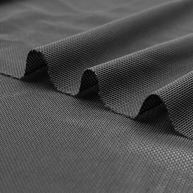 nylon elastic mesh fabric quick drying air porosity nylon semi-dull mesh fabric knitted sports yoga clothing fabric (3)