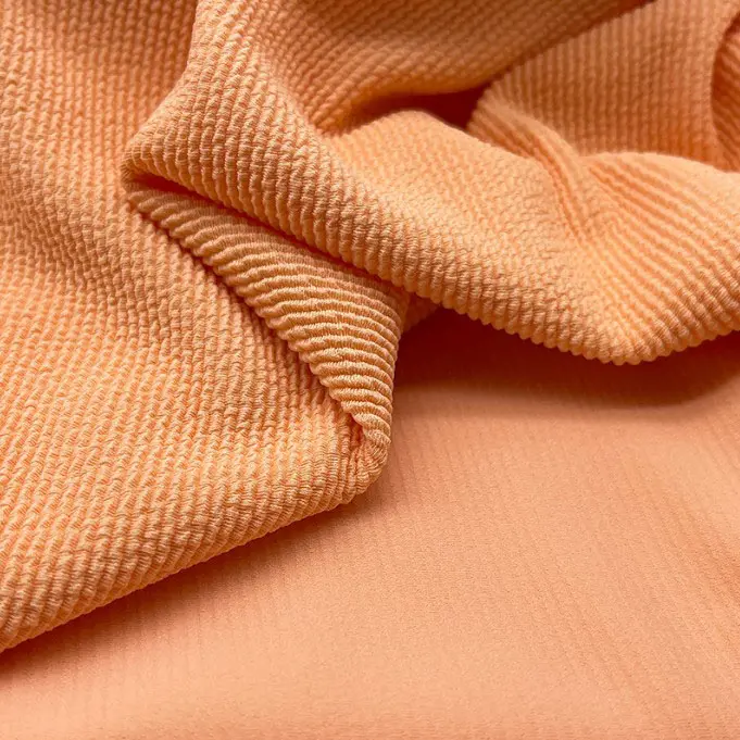New polyester ammonia crinkle fabric jacquard polyester stretch European and American bikini swimsuit fabric (5)