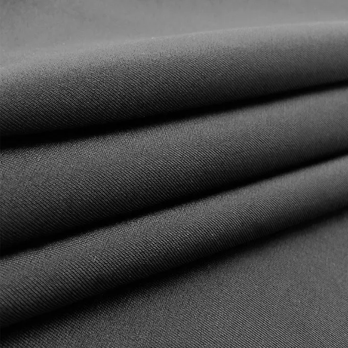 Dupont Lycra swimming cloth four side elastic single side warp knitted nylon plain fabric nylon matte knitted swimsuit fabric (4)