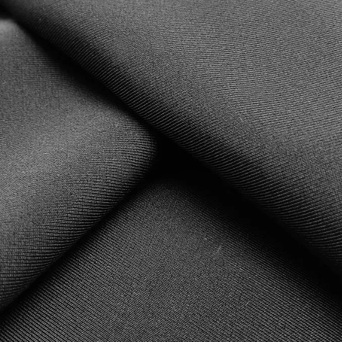 Dupont Lycra swimming cloth four side elastic single side warp knitted nylon plain fabric nylon matte knitted swimsuit fabric (6)