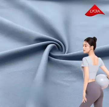 40+40 Lycra Polyamide Double-Knit Fabric High-Performance Yoga Wear