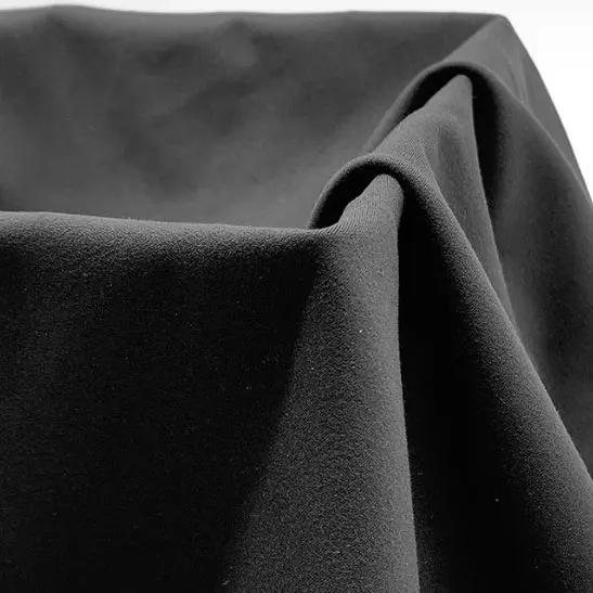 Polyester double-brushed bare high elastic polyester ammonia semi-dull knitted elastic fabric sports fitness yoga fabric (2)