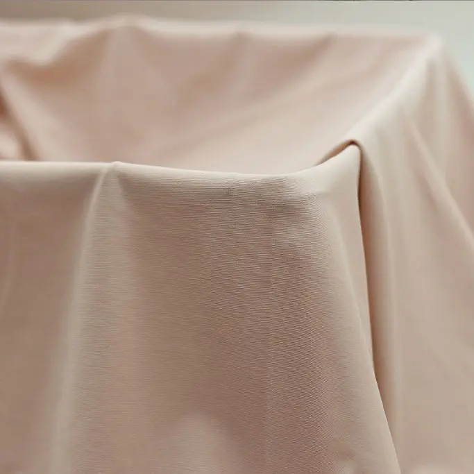 Brocade High Elastic Underwear Fabric Cool Nylon Ice silk Jersey sports yoga fabric knitted plain stretch Fabric (3)