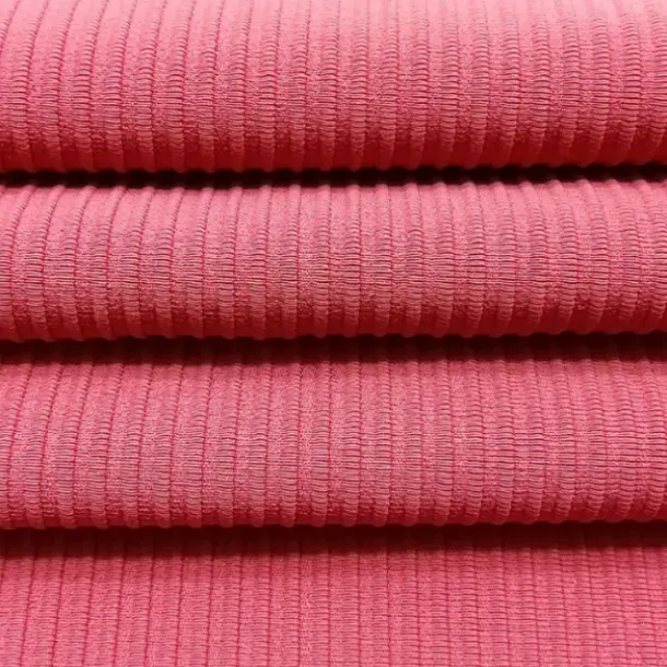 Polyamide Double-Side High Elastic Stair Fabric Nylon Knit LULU Beauty Strip Ribbed Jacquard Fabric for Sports Yoga (4)