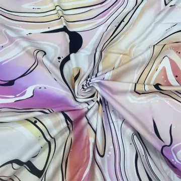 Swimwear Printed Fabric Nylon Spandex Printed Chlorine-Resistant Swim Fabric